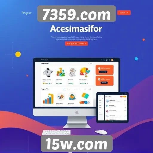 Acessibilidade e design do site 7359.com